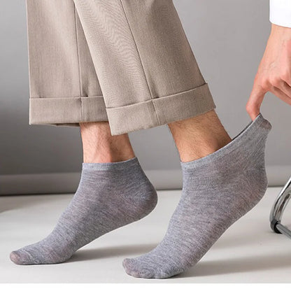 5 Pairs of Women'S/Men'S Boat Socks Invisible Low Cut anti Slip Summer No Show Ankle Socks Solid Color Casual Breathable