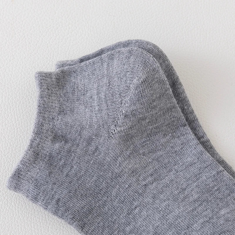 5 Pairs of Women'S/Men'S Boat Socks Invisible Low Cut anti Slip Summer No Show Ankle Socks Solid Color Casual Breathable